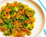 ゴーヤと豚肉のカレー炒め作り方4写真
