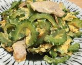 ゴーヤと豚肉のタマゴ炒め作り方7写真