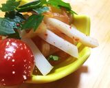 すぐ食べれるおつまみ☆キムチとカマボコ作り方4写真