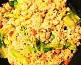 【冷凍炒飯アレンジ】簡単レタス炒飯作り方3写真