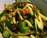 ❇︎オクラとキュウリの梅昆布和え❇︎作り方5写真