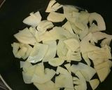 竹の子の焼肉タレ炒めチーズ焼き作り方3写真
