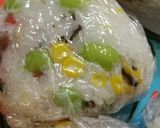 枝豆とコーンと甘い梅のおにぎり♥朝ご飯作り方4写真