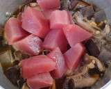 簡単！キノコとこんにゃく マグロの煮物♪作り方6写真