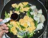 魚・たらと炒り卵の炒め物♪作り方9写真