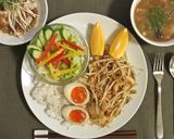 お家で簡単☆エスニック豚キムチ☆パクチー作り方8写真