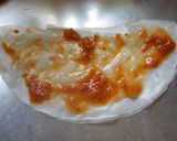 残り物活用！　　　ライスペーパーでピザ？作り方2写真
