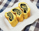 卵１つで♡白だしと海苔の和風卵焼き♡作り方6写真