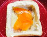 フライパンで簡単目玉焼きトースト☆朝食作り方4写真