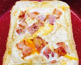 フライパンで簡単目玉焼きトースト☆朝食作り方7写真