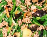 なす豚ひき肉ニラ簡単旨辛炒め☆夏の常備菜作り方4写真