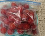 ヘルシー♡冷凍トマトと夏野菜のポン酢漬け作り方1写真