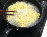 インスタントラーメンでネギ塩ざるラーメン作り方7写真