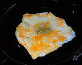 卵焼きを具材に　揚げ玉入り焼きそば作り方3写真