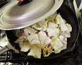 卵焼きを具材に　揚げ玉入り焼きそば作り方6写真