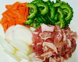 ゴーヤと豚肉のチャプチェ♪作り方2写真