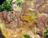 なめ茸でつくるトロトロ超簡単すき焼き(丼)作り方5写真