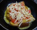 トマトとチーズの卵かけトースト作り方7写真