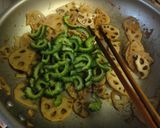 蓮根とゴーヤの生姜煮作り方7写真