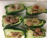 丸ごとピーマンのピザ焼き作り方4写真
