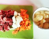 簡単☺水なし肉じゃが作り方1写真