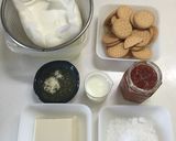 水切りヨーグルトとお豆腐のレアチーズ♪作り方1写真