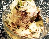 糖質制限◆抹茶&チョコリボンバニラアイス作り方7写真