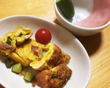 炒め胡瓜とハムの☆卵焼き作り方5写真