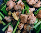 鶏肉と小松菜のオイスターソース炒め作り方6写真