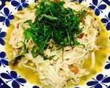 梅とツナと大葉のペペロンチーノ作り方8写真