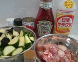 チキンと夏野菜のトマト煮作り方1写真
