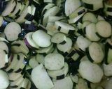 ナスとトマト煮(ベーコン)作り方1写真