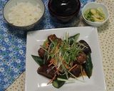 【大戸屋風】香辛だれの鶏竜田定食作り方8写真