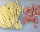 焼肉のタレとマヨで簡単ベーコンポテト炒め作り方2写真