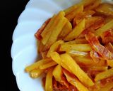 焼肉のタレとマヨで簡単ベーコンポテト炒め作り方6写真