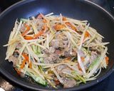 簡単！牛肉とじゃがいものスタミナ炒め作り方6写真