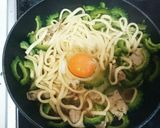 夏にぴったり！ゴーヤチャンプル焼きうどん作り方4写真
