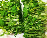 だしの素で簡単！豆苗とえのきの卵炒め作り方1写真
