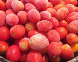 カチンコチン冷凍でスルリ☆トマトの皮むき作り方3写真