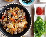 無国籍系料理☆アサリとキノコの旨味蒸し!作り方8写真