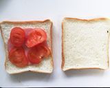 トマト入りハムチーズトースト作り方3写真