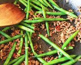 いんげんとひき肉の香味炒め作り方6写真