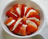 簡単！トマト鮭チーズの焼きパン粉ロースト作り方1写真