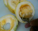 そうめん瓜(金糸瓜)で鯖そうめん作り方3写真