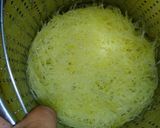 そうめん瓜(金糸瓜)で鯖そうめん作り方8写真