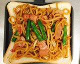 たまご焼きそばのホットサンド☆作り方5写真