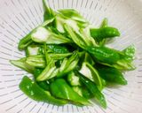 甘長唐・しし唐・ピーマン☆焼肉のタレ炒め作り方1写真