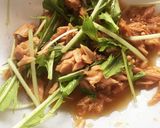 梅とツナと水菜のサッパリ冷製パスタ☆作り方4写真