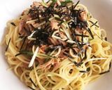 梅とツナと水菜のサッパリ冷製パスタ☆作り方6写真
