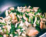 サーモンの和風クリームパスタ♪作り方2写真